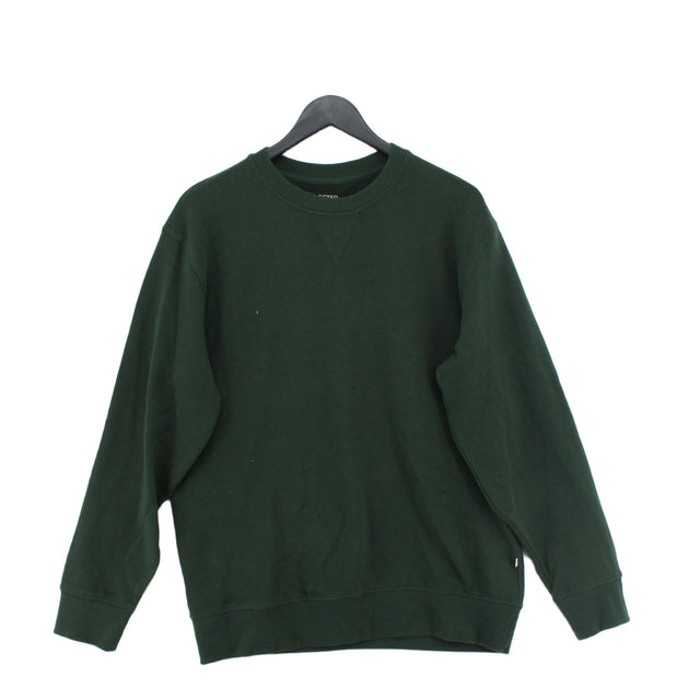 Selected Homme Men's Hoodie Chest: 44 in Green 100% Cotton
