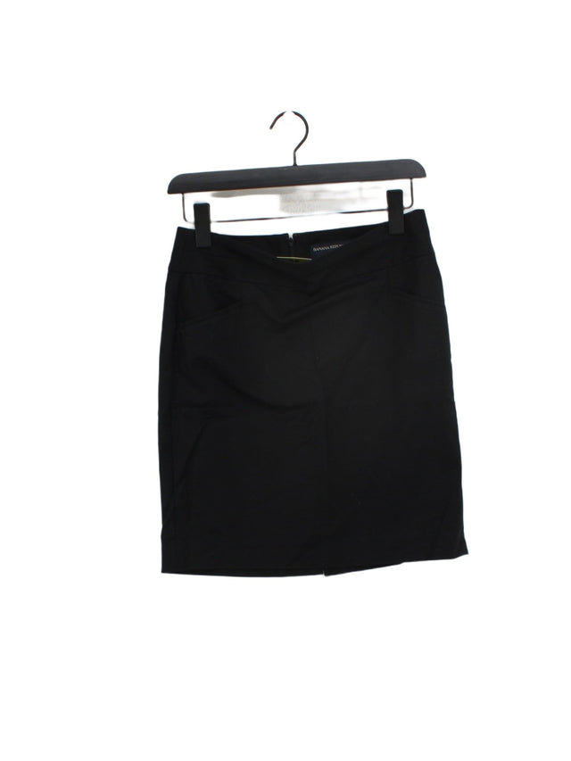 Banana Republic Women's Mini Skirt UK 8 Black 100% Cotton