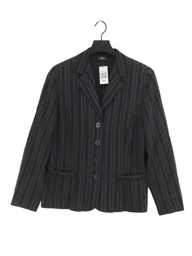 Barbara Lebek Women's Blazer Chest: 38 in Blue Viscose with Polyamide