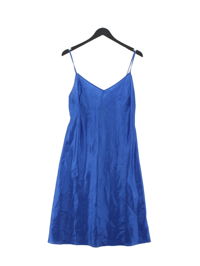 Nancymac Women's Midi Dress UK 12 Blue 100% Other