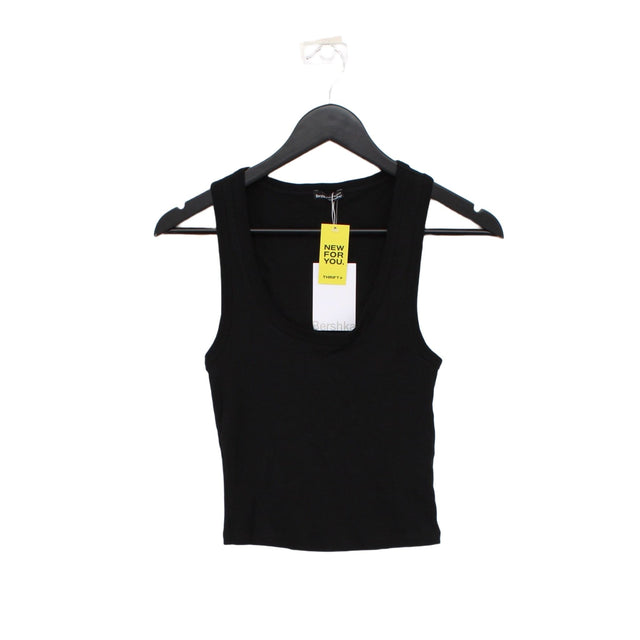 Bershka Women's T-Shirt M Black Cotton with Elastane