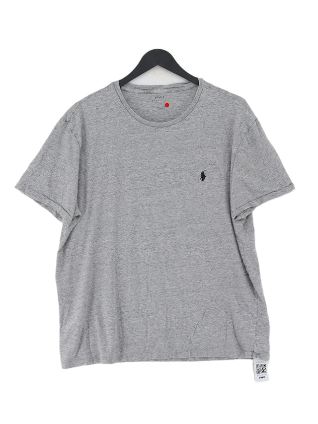 Ralph Lauren Men's T-Shirt Chest: 46 in Grey 100% Cotton