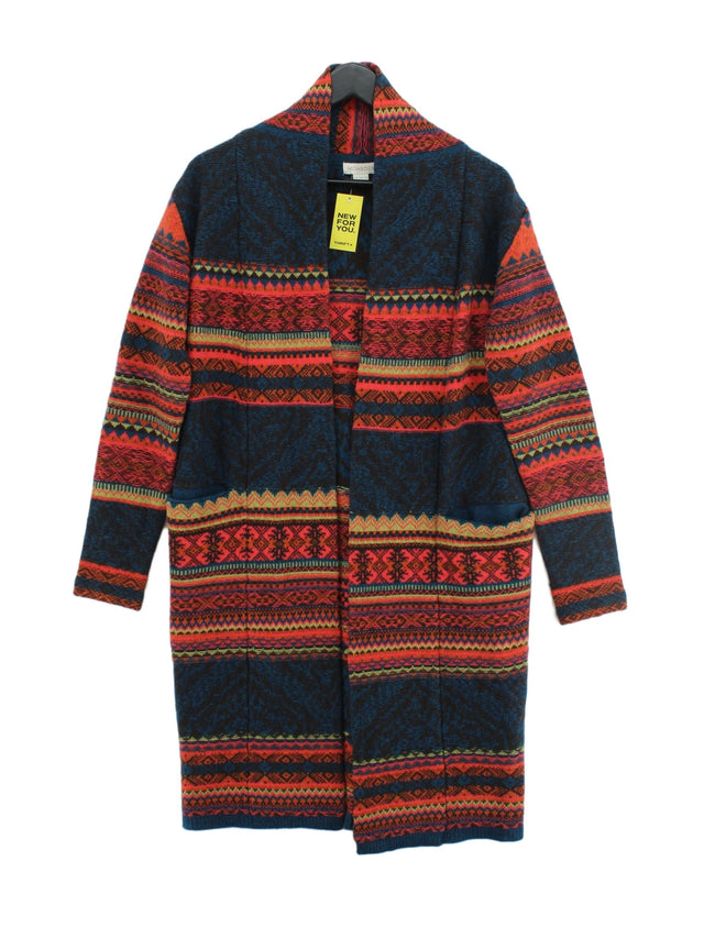 Monsoon Women's Cardigan UK 8 Multi 100% Wool