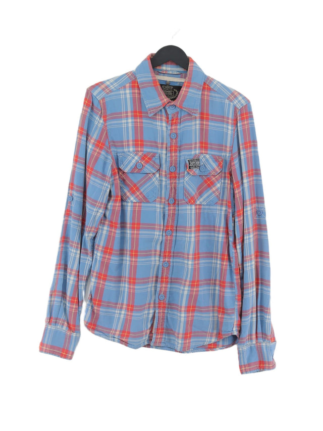 Superdry Men's Shirt M Blue 100% Cotton