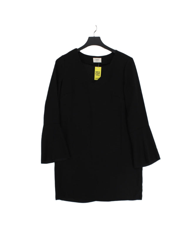 Hush Women's Midi Dress UK 8 Black 100% Polyester