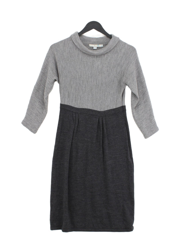 Boden Women's Midi Dress UK 10 Grey 100% Wool