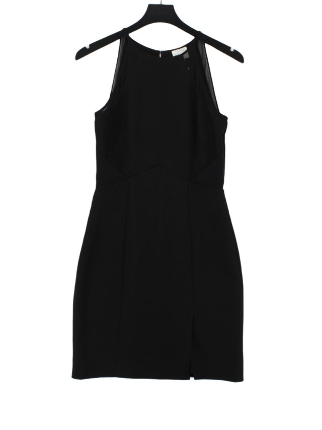 Reiss Women's Midi Dress UK 8 Black Other with Polyester