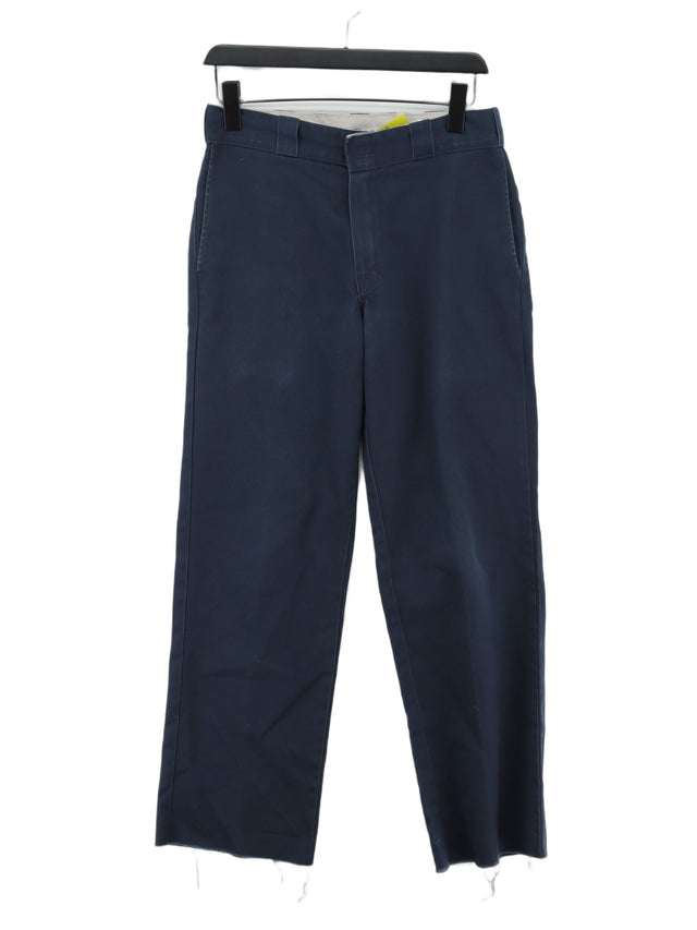 Dickies Men's Trousers W 30 in; L 32 in Blue Polyester with Cotton