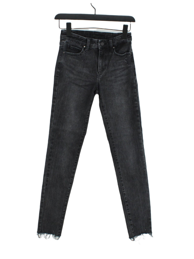 Uniqlo Women's Jeans W 23 in Grey Cotton with Elastane