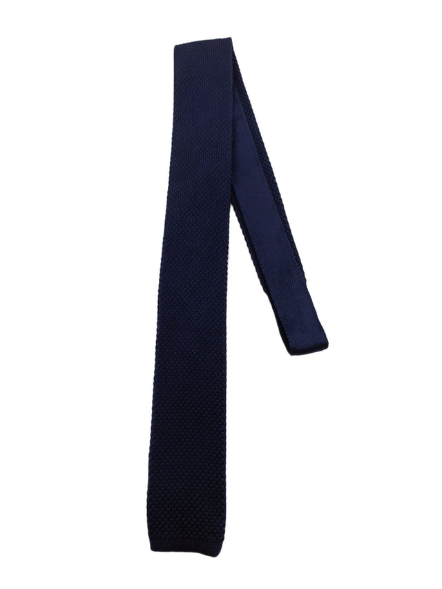 Next Men's Tie Blue 100% Polyester