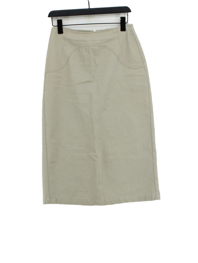 NA-KD Women's Midi Skirt UK 10 Grey 100% Cotton