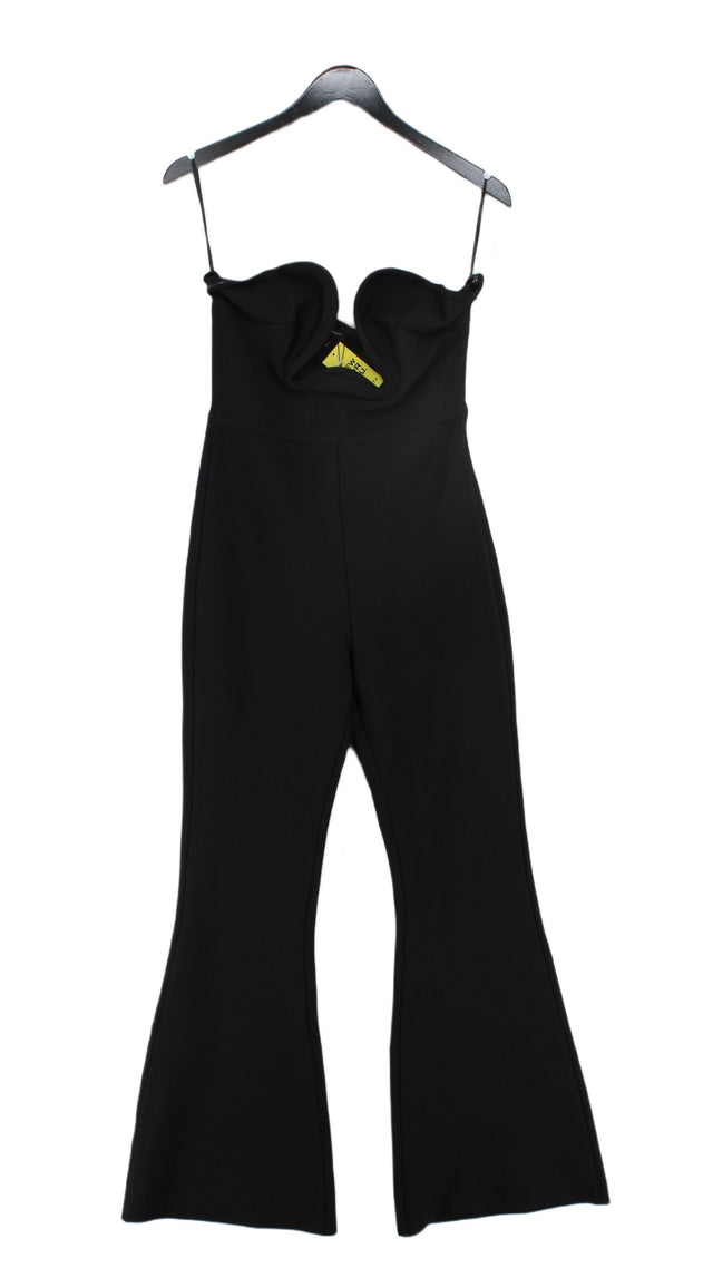 Karen Millen Women's Jumpsuit M Black Polyester with Elastane, Spandex
