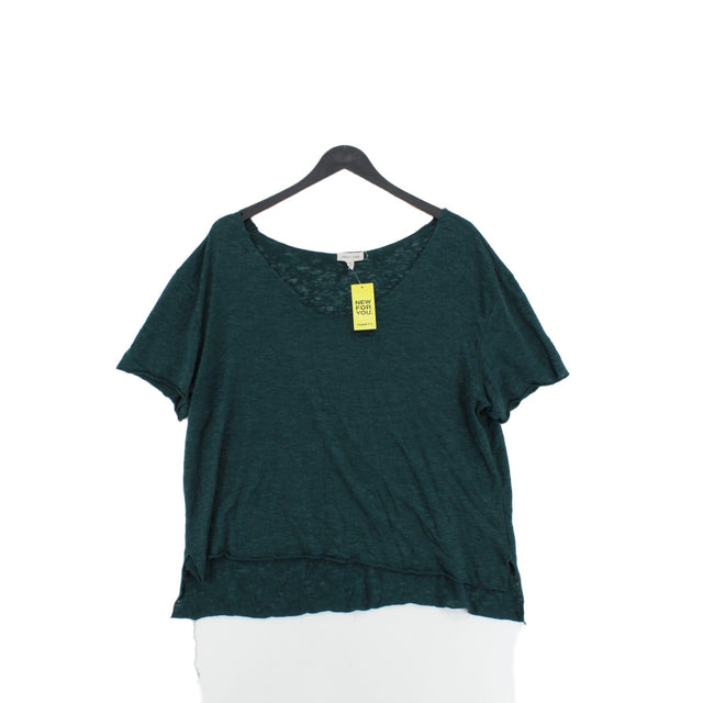 Silence + Noise Women's T-Shirt M Green Rayon with Polyester
