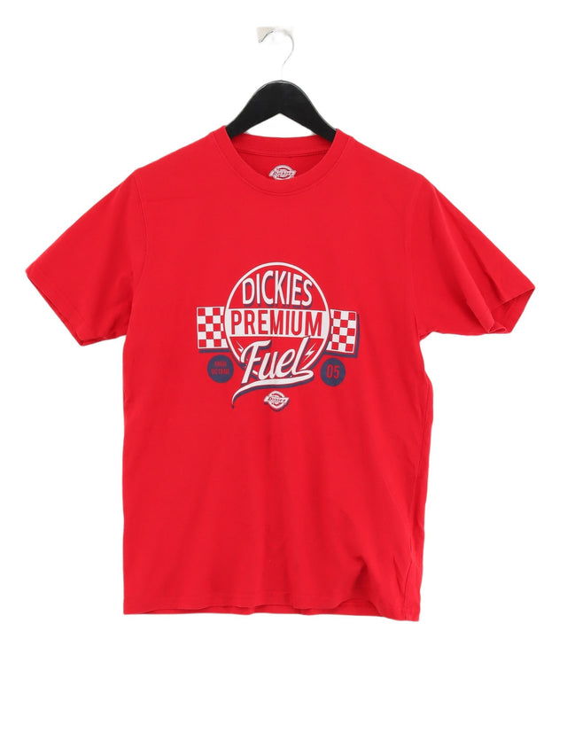 Dickies Men's T-Shirt S Red 100% Cotton