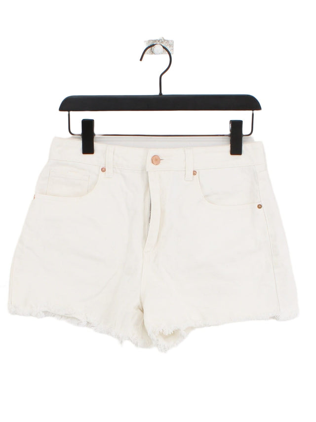 JustFab Women's Shorts W 28 in White 100% Cotton