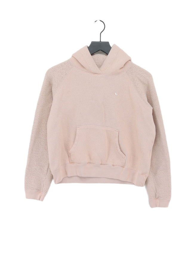 Jack Wills Women's Hoodie UK 12 Cream Cotton with Polyester