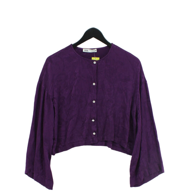 Zara Women's Blouse XS Purple 100% Other