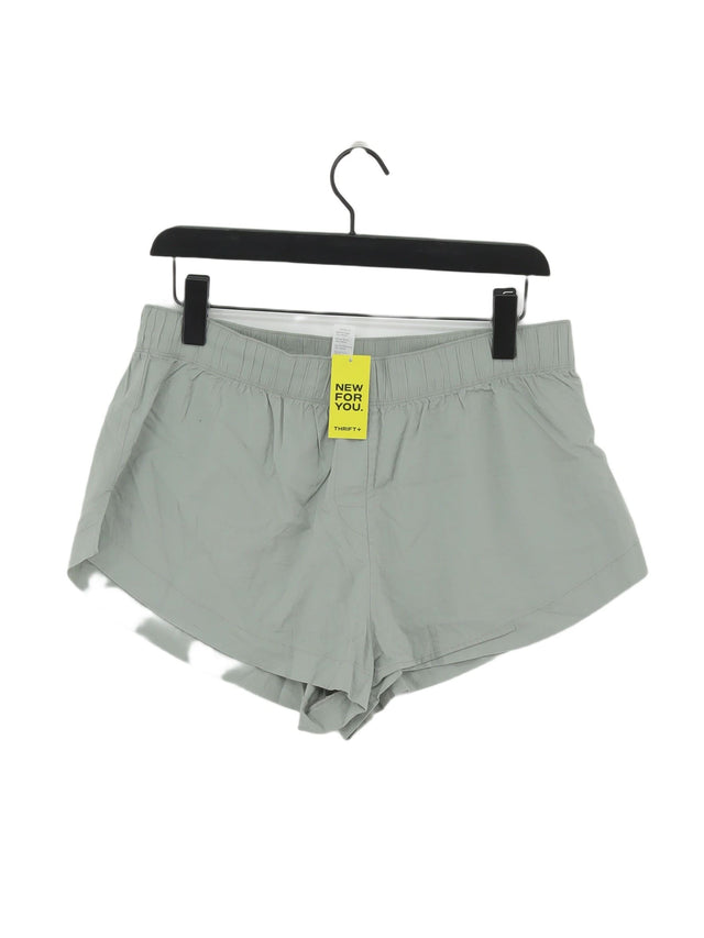 Weekday Women's Shorts M Green Cotton with Viscose