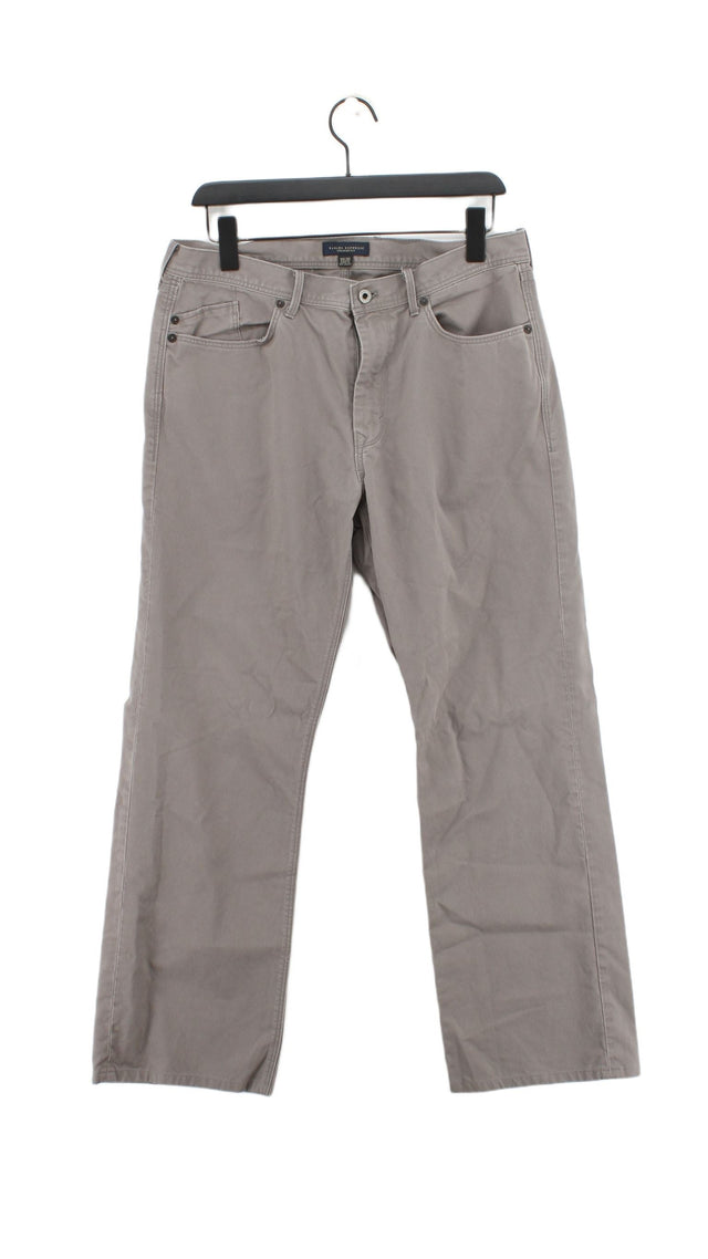 Banana Republic Men's Trousers W 33 in; L 30 in Grey 100% Cotton