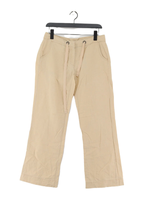 Tommy Hilfiger Women's Trousers UK 10 Tan 100% Other