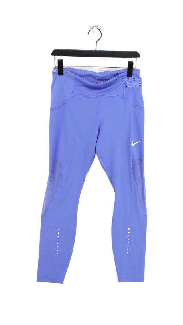 Nike Women's Leggings L Blue Polyester with Elastane