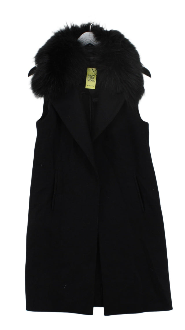 Zara Women's Coat S Black 100% Other