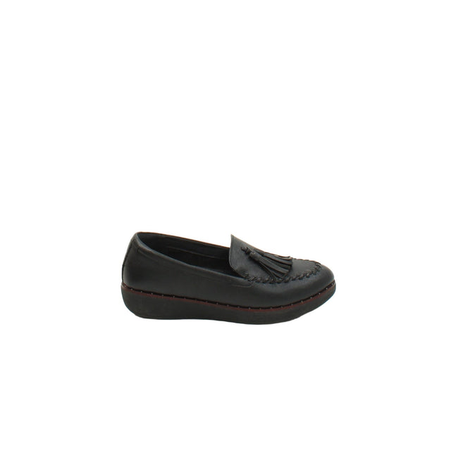 FitFlop Women's Flat Shoes UK 4 Black 100% Other