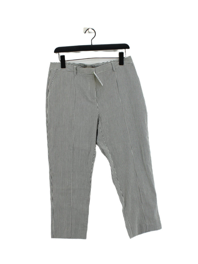 Oasis Women's Suit Trousers UK 12 Grey Other with Elastane