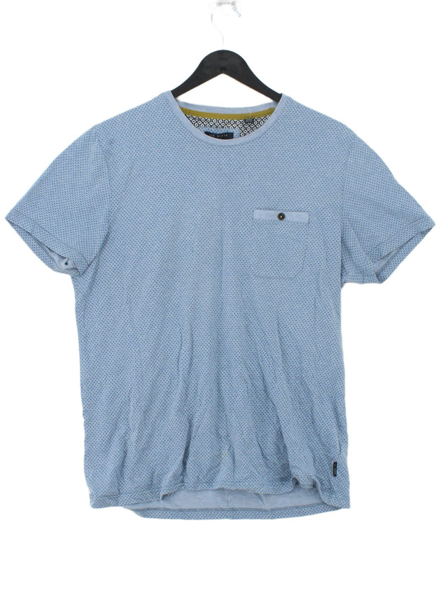 Ted Baker Men's T-Shirt M Blue 100% Cotton