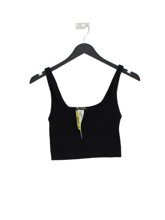 Zara Women's Top XS Black Polyamide with Elastane