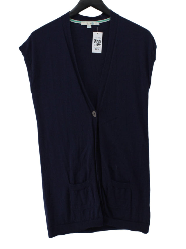 Boden Women's Cardigan UK 12 Blue 100% Wool