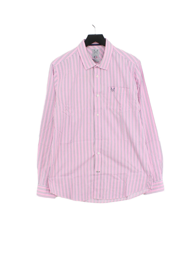 Crew Clothing Men's Shirt L Pink 100% Cotton