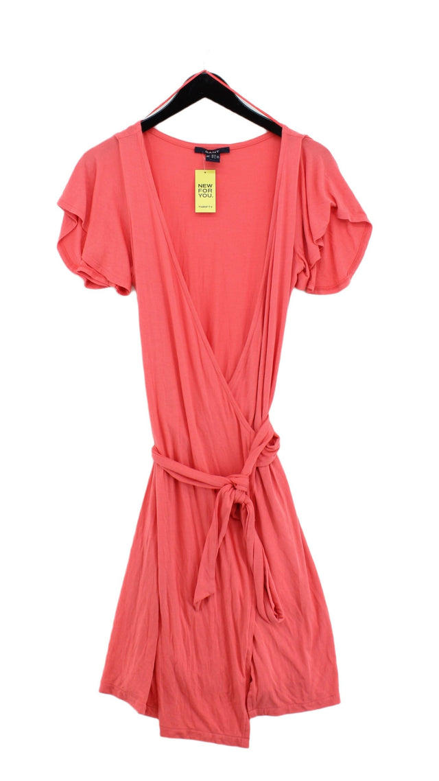 Gant Women's Midi Dress M Pink Other with Elastane, Silk