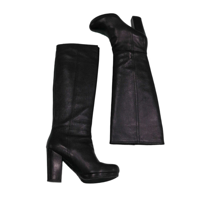 Prada Women's Boots UK 4.5 Black 100% Leather