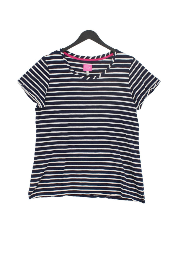 Joules Women's T-Shirt UK 14 Blue 100% Other