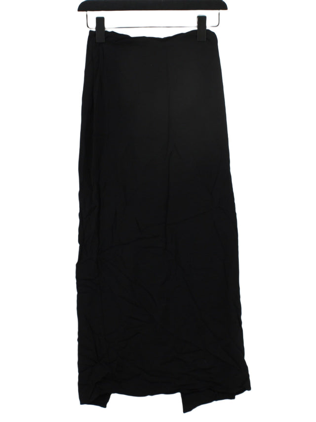 & Other Stories Women's Midi Skirt UK 6 Black 100% Viscose