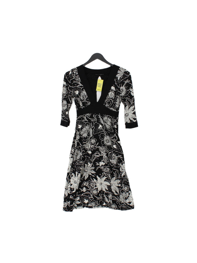 Jane Norman Women's Midi Dress XXS Black Viscose with Elastane