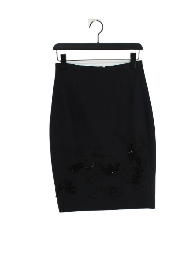 Miss Sixty Women's Midi Skirt S Black Cotton with Polyester