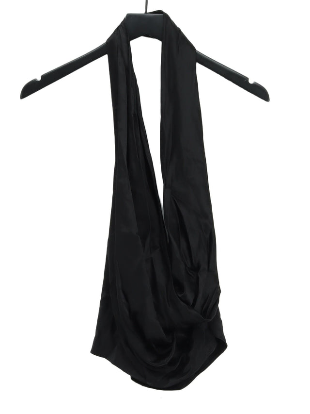 Zara Women's Blouse M Black 100% Viscose