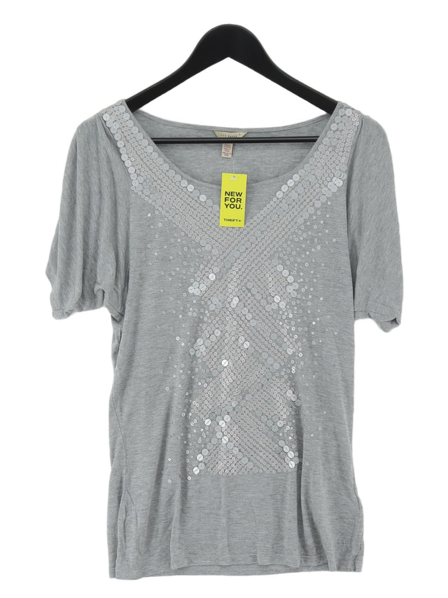 Ted Baker Women's Top UK 12 Grey 100% Other