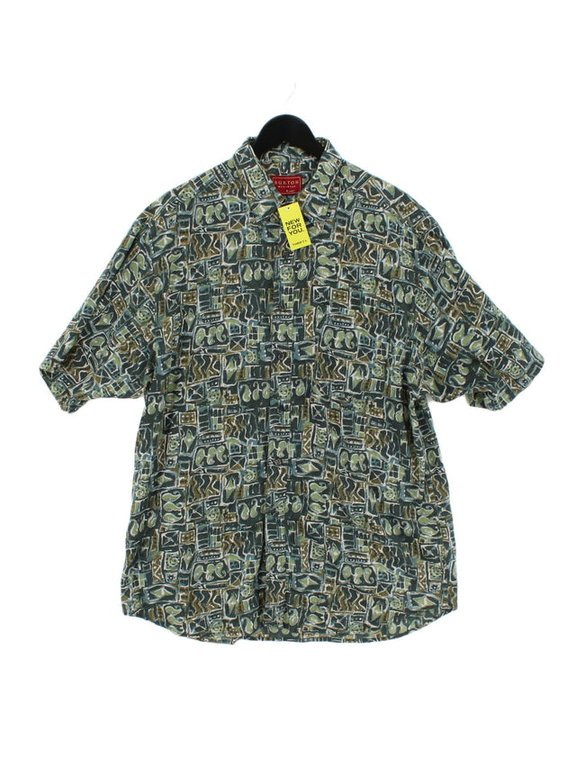 Burton Men's Shirt L Multi Viscose with Polyester