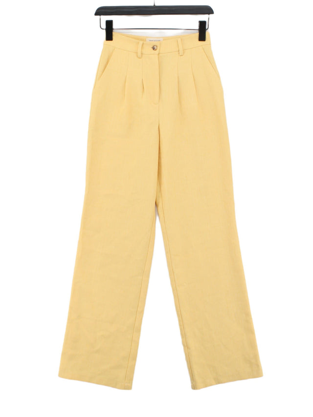 Urban Outfitters Men's Suit Trousers XS Yellow 100% Polyester