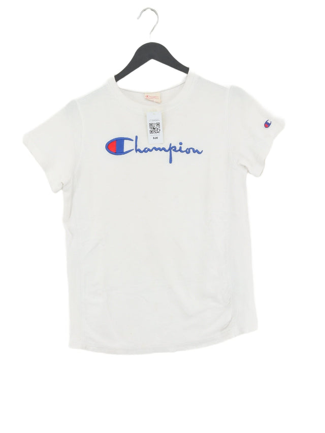 Champion Women's T-Shirt M White 100% Cotton