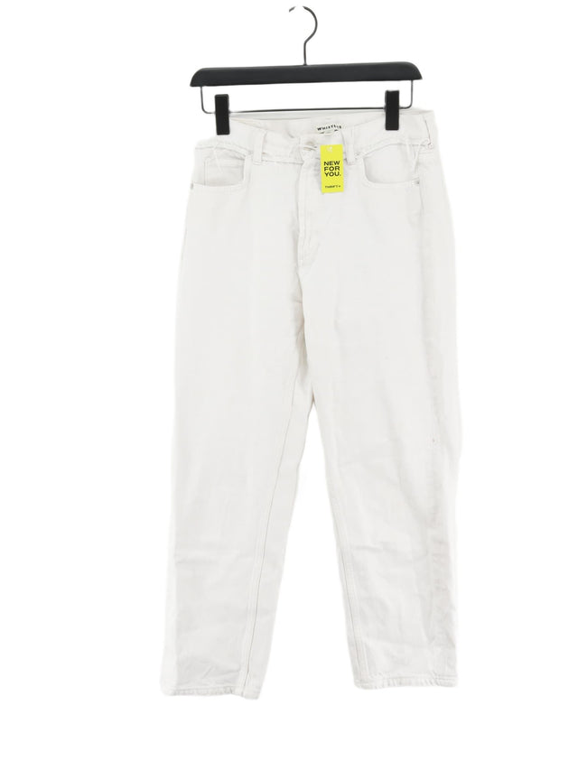 Whistles Women's Jeans W 30 in White 100% Cotton