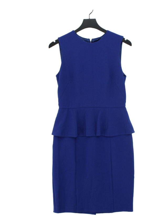 French Connection Women's Midi Dress UK 12 Blue Polyester with Elastane