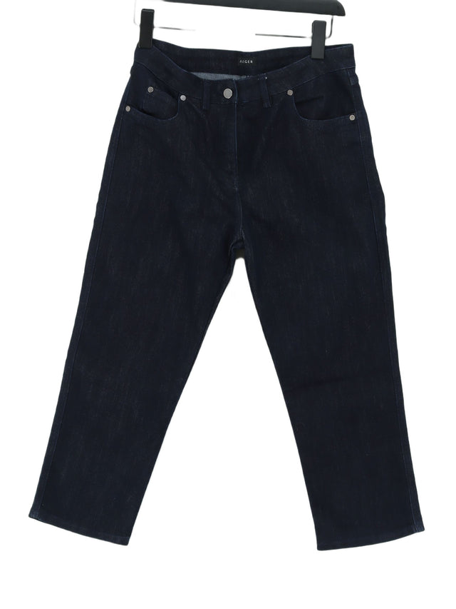 Jaeger Women's Jeans UK 12 Blue Cotton with Elastane