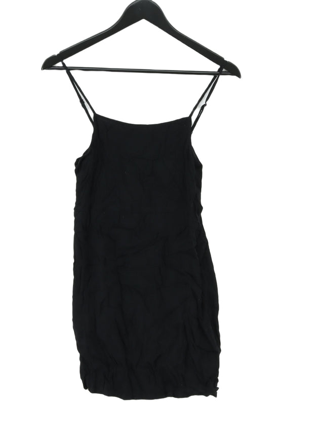 Reformation Women's Mini Dress M Black Rayon with Viscose