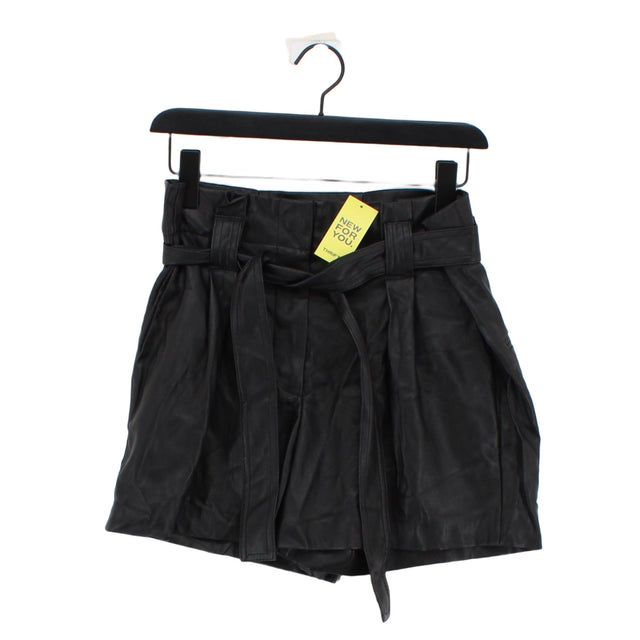 Mango Women's Shorts UK 12 Black 100% Polyester