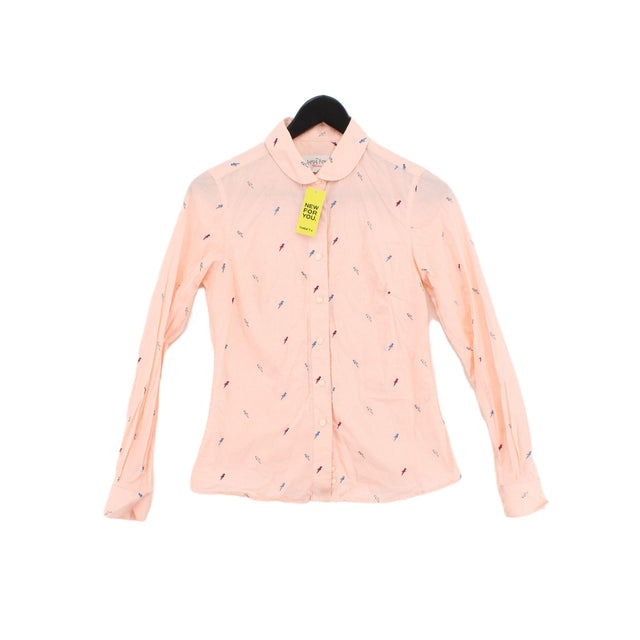 Savile Row Women's Shirt UK 8 Pink 100% Cotton