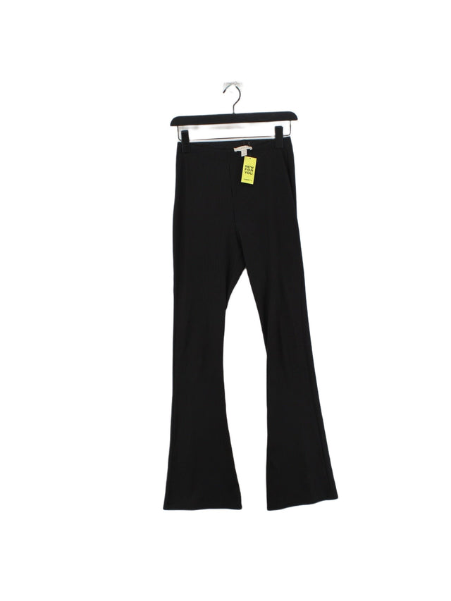 Topshop Women's Leggings UK 10 Black Polyester with Elastane